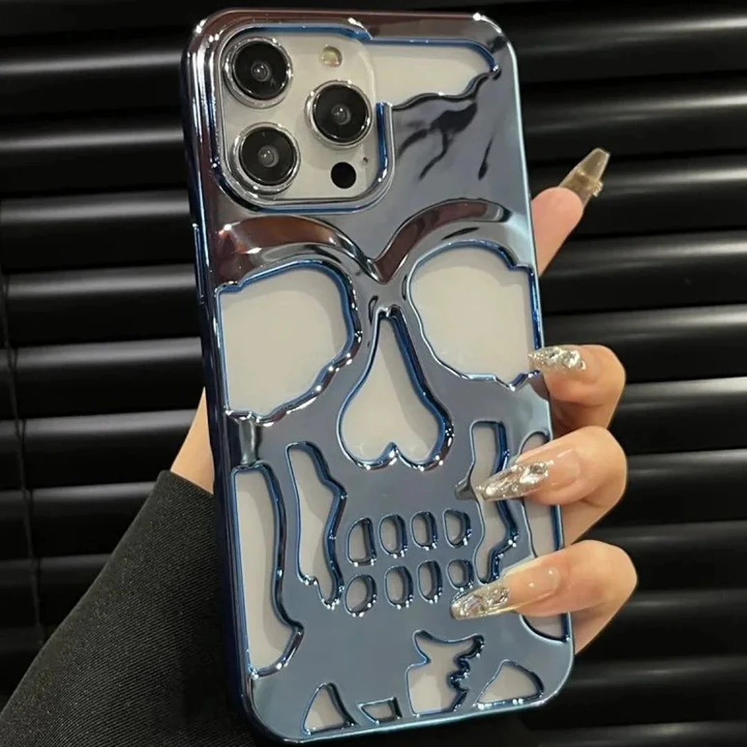 iPhone 12 Series Hollow Skull Design Case - Image 10
