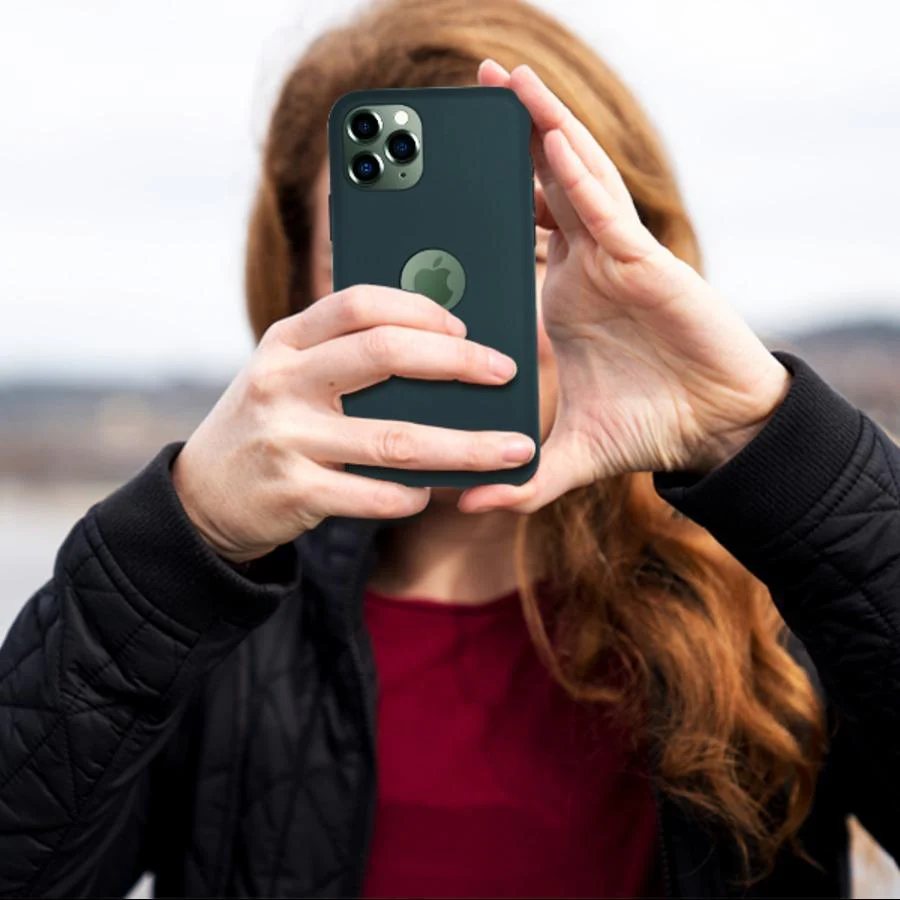 iPhone 12 Series Logo Cut Silicone Case - Image 3