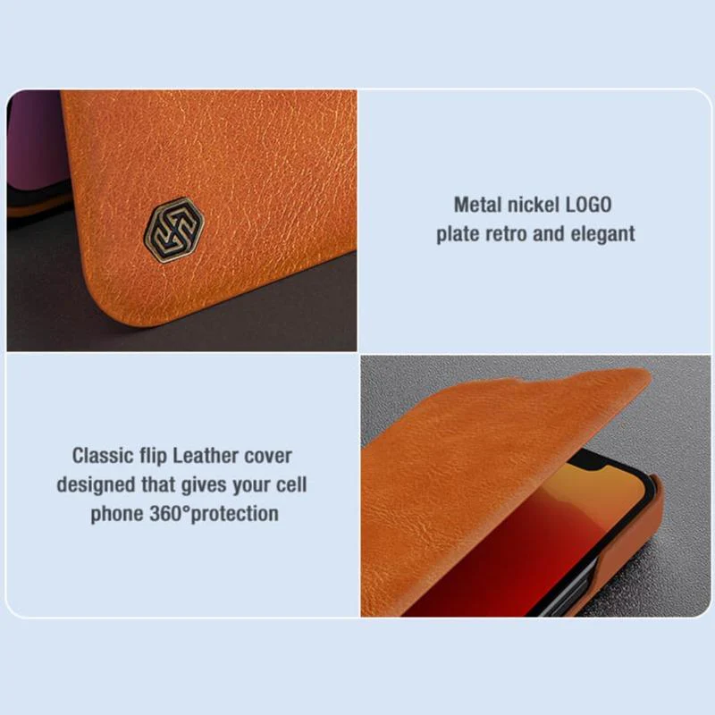 iPhone 13 Camera Protection Leather Flip Case - Image 3