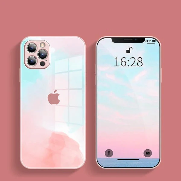 iPhone 13 Colorful Wave Glass Phone Case - Image 3