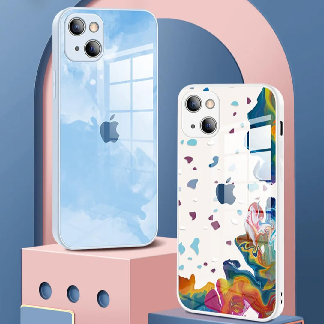 iPhone 13 Pro Colorful Wave Glass Phone Case - Image 3