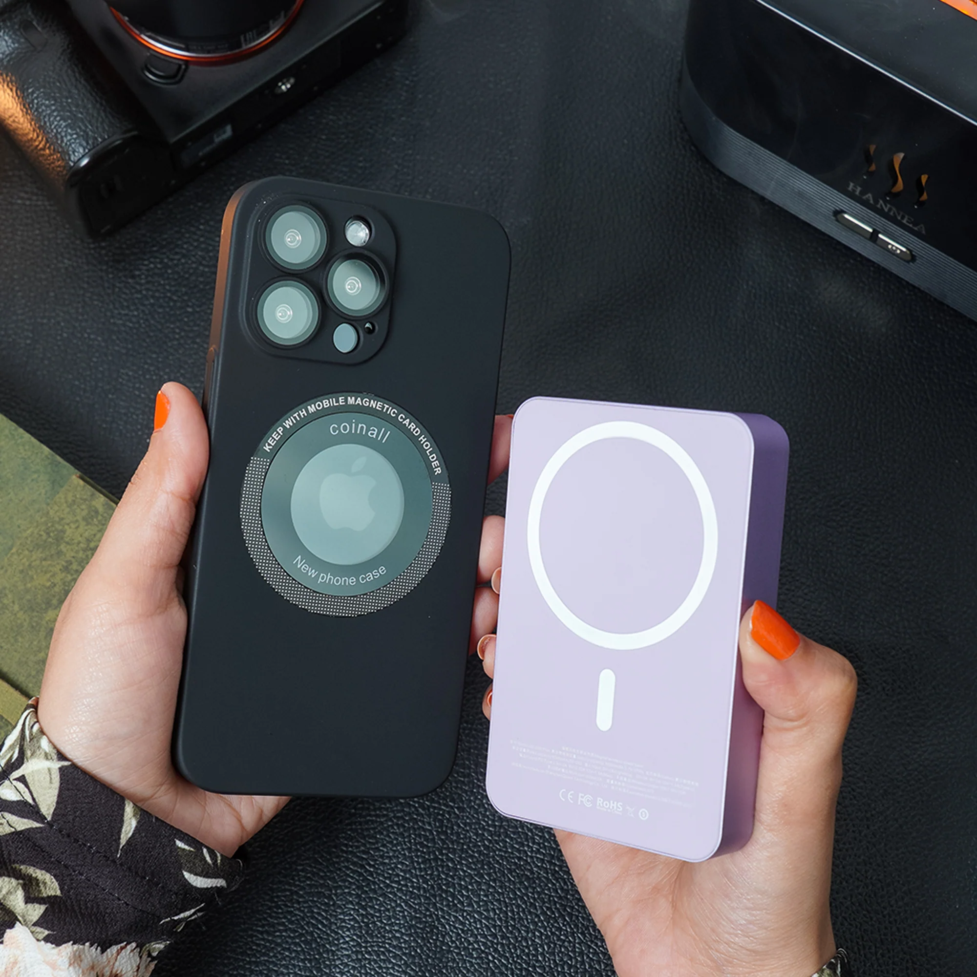 iPhone 13 Pro Frosted Magnetic Holder Case - Image 8