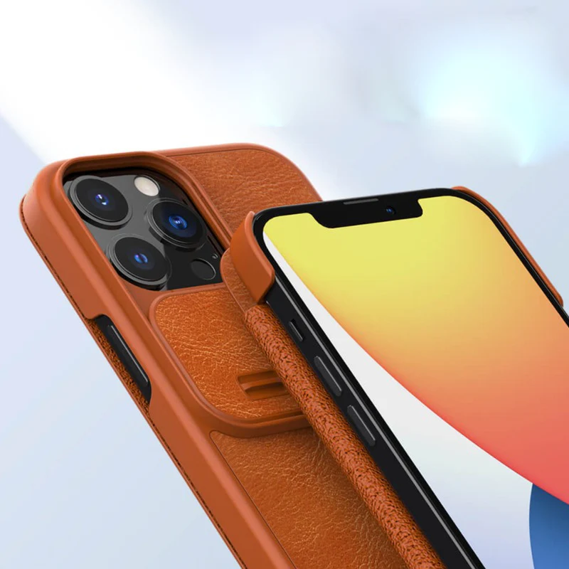 iPhone 13 Pro Max Camera Protection Leather Flip Case - Image 4