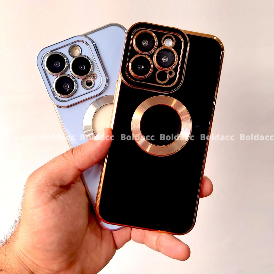 iPhone 13 Pro Max Classic Plating Logo Cut Camera Protection Case - Image 2