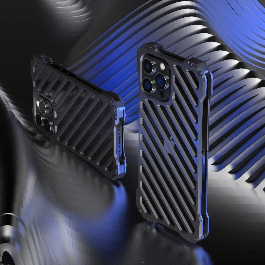 iPhone 13 Pro Max R-Just Aluminium Alloy Grill Case - Image 2