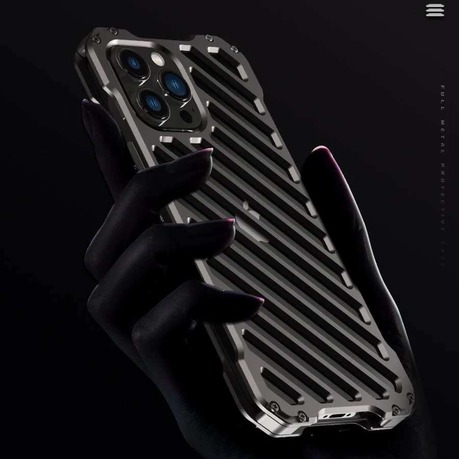 iPhone 13 Pro Max R-Just Aluminium Alloy Grill Case - Image 4