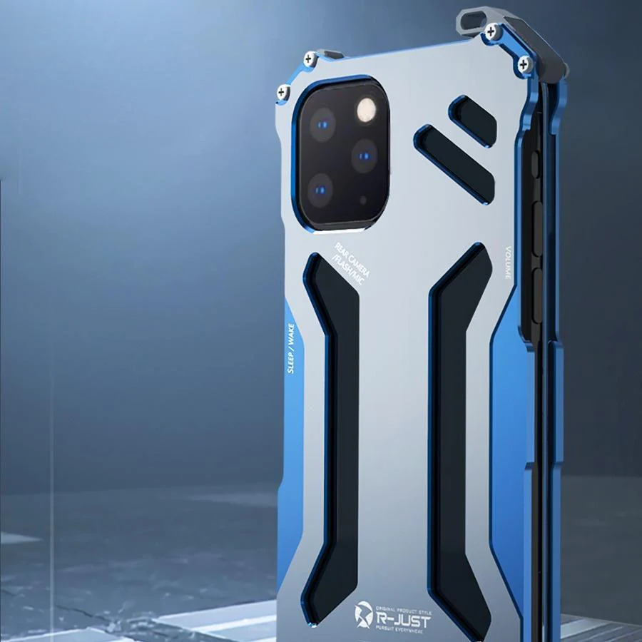 iPhone 13 Pro R-Just Aluminium Frame Metallic Case - Image 4