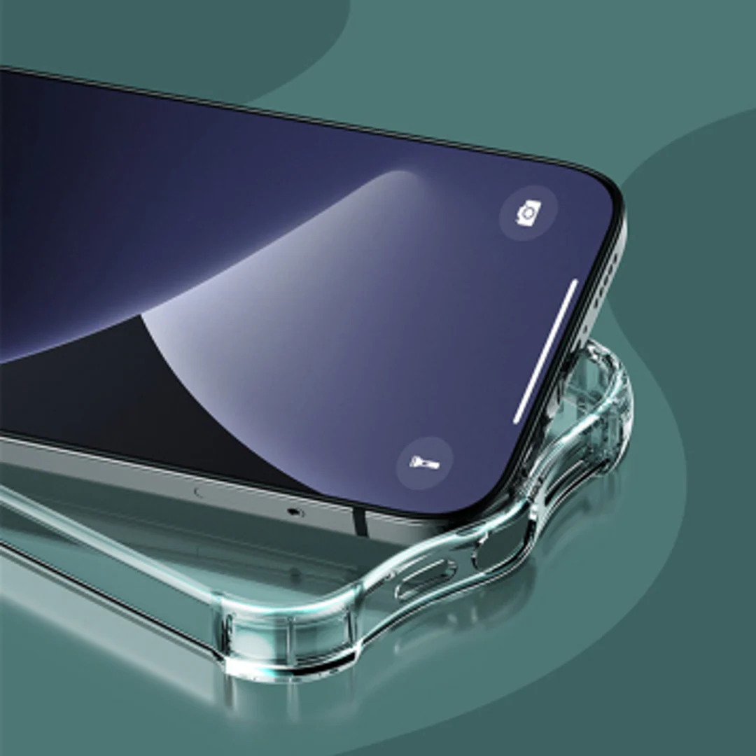 iPhone 13 Series - Anti Knock Clear Case With Tempered Glass - Image 4