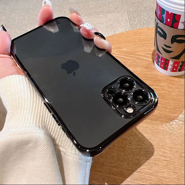 iPhone 13 Series - Clear Plating Soft TPU Case - Image 3