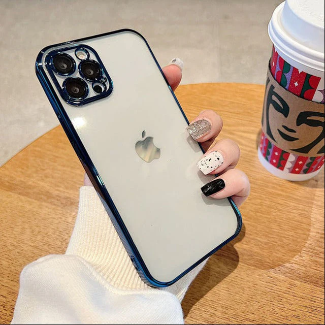 iPhone 13 Series - Clear Plating Soft TPU Case - Image 4