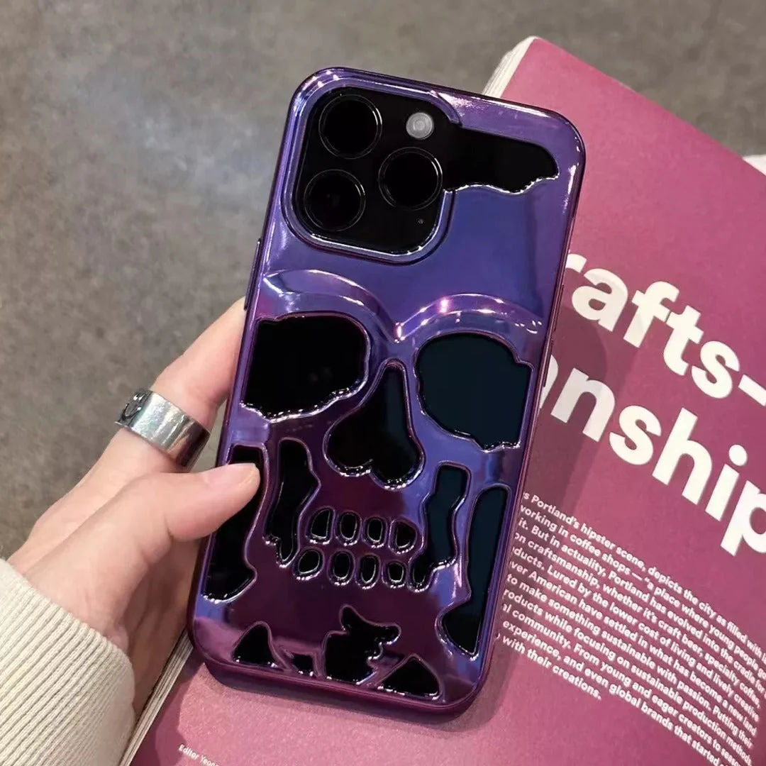 iPhone 13 Series Hollow Skull Design Case - Image 17