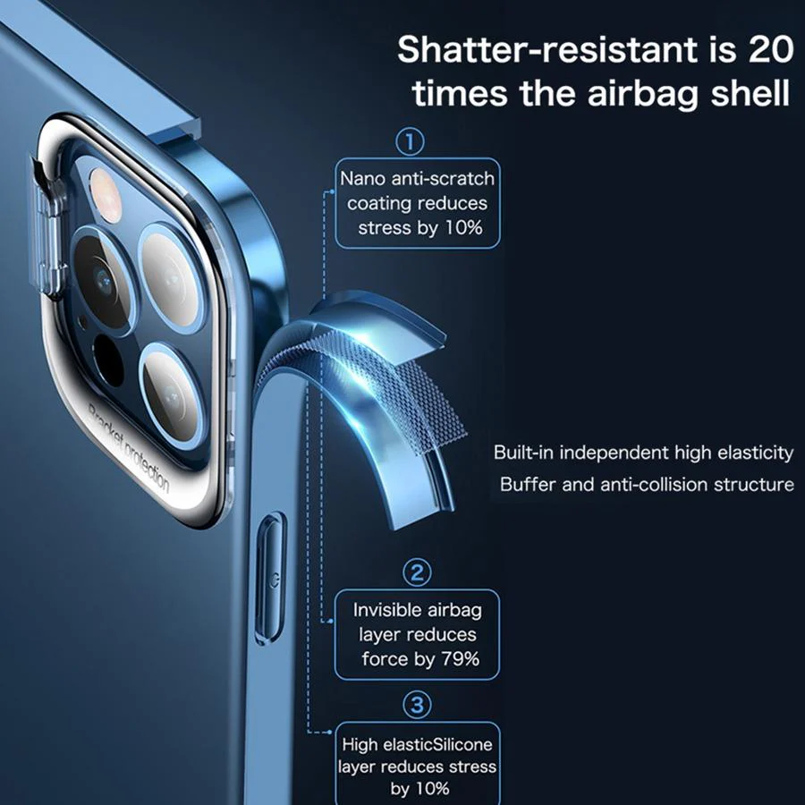 iPhone 13 Series Invisible Metal Holder Stand Case - Image 7