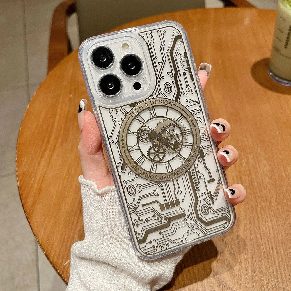 iPhone 13 Series MagSafe Edition Mecha Transparent Case - Image 4