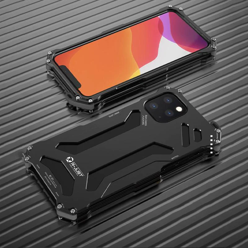 iPhone 13 Series R-Just Aluminium Frame Metallic Case - Image 3