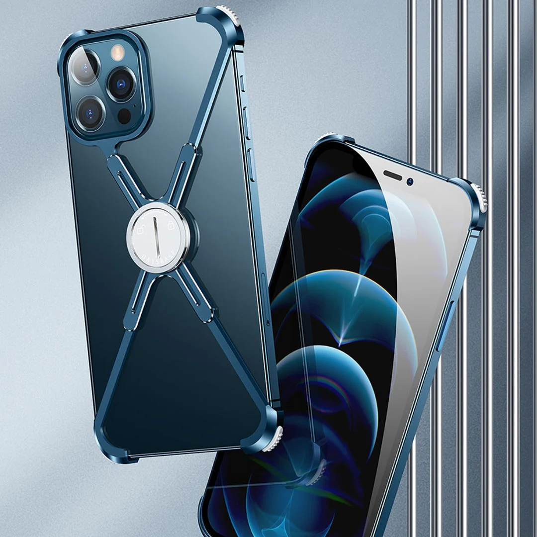 iPhone 13 Series Slim Aluminium Kickstand Bumper Frame - Image 13