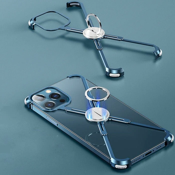 iPhone 13 Series Slim Aluminium Kickstand Bumper Frame - Image 4