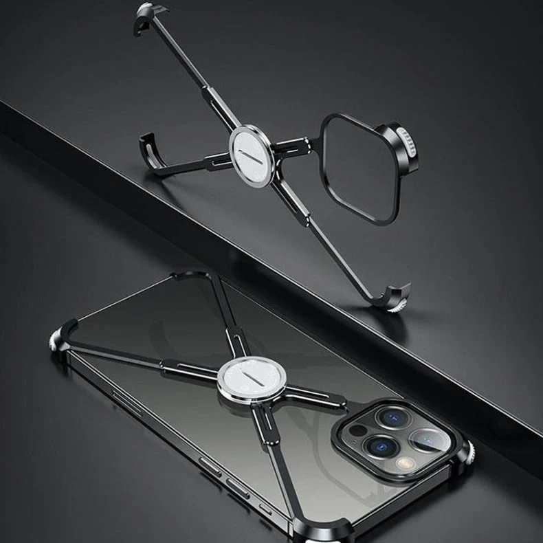 iPhone 13 Series Slim Aluminium Kickstand Bumper Frame - Image 7
