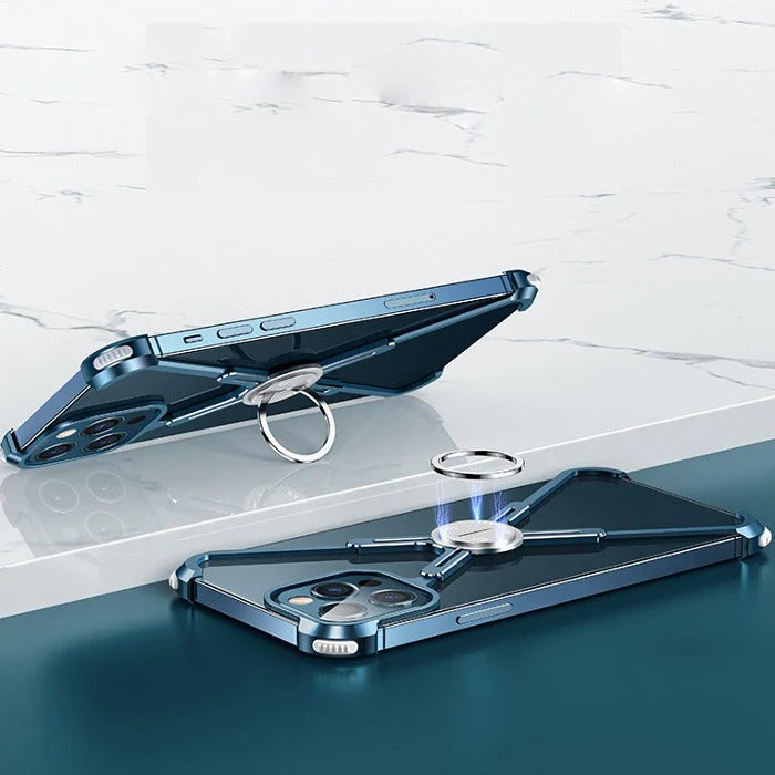 iPhone 13 Series Slim Aluminium Kickstand Bumper Frame - Image 9