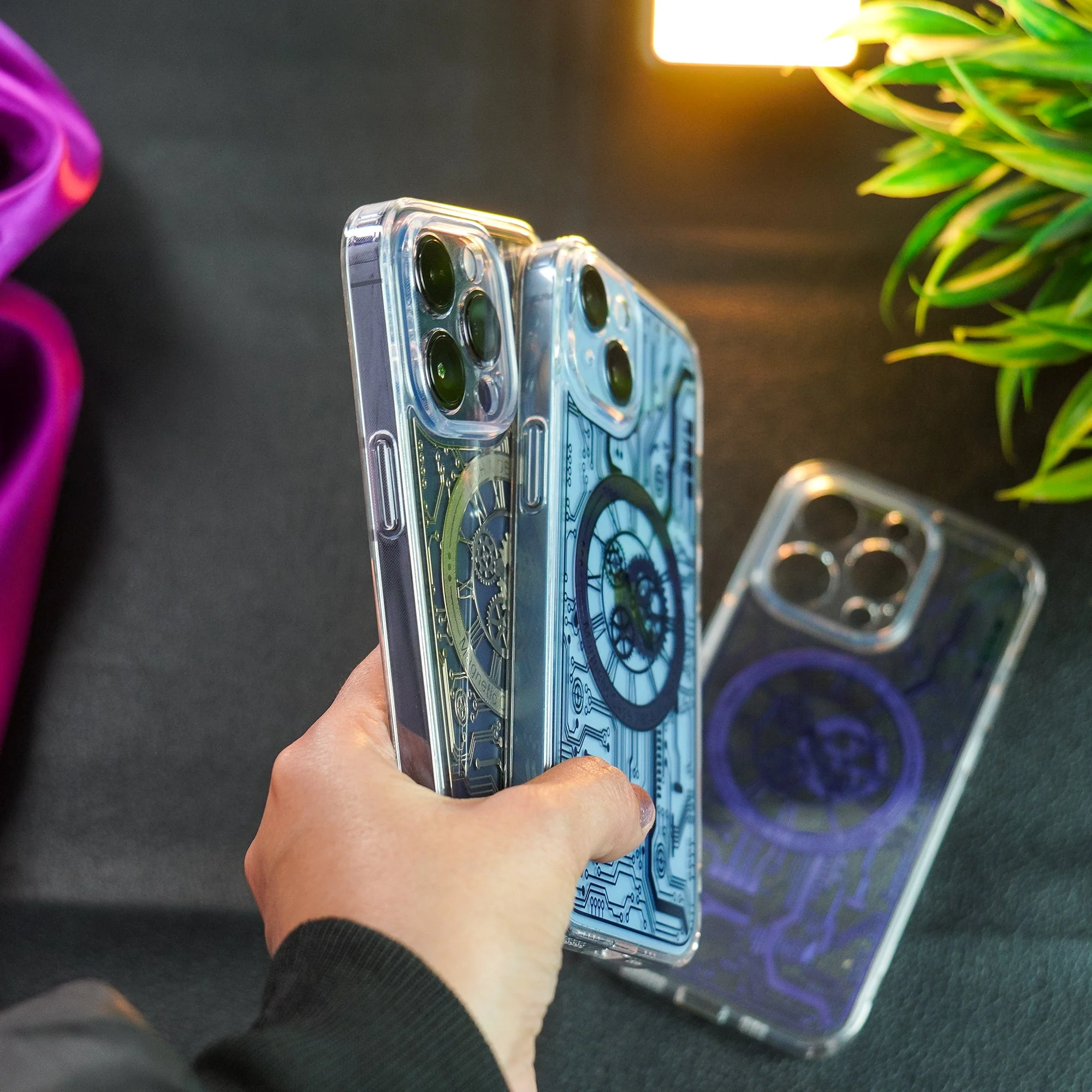 iPhone 14 Plus MagSafe Edition Mecha Transparent Case - Image 5