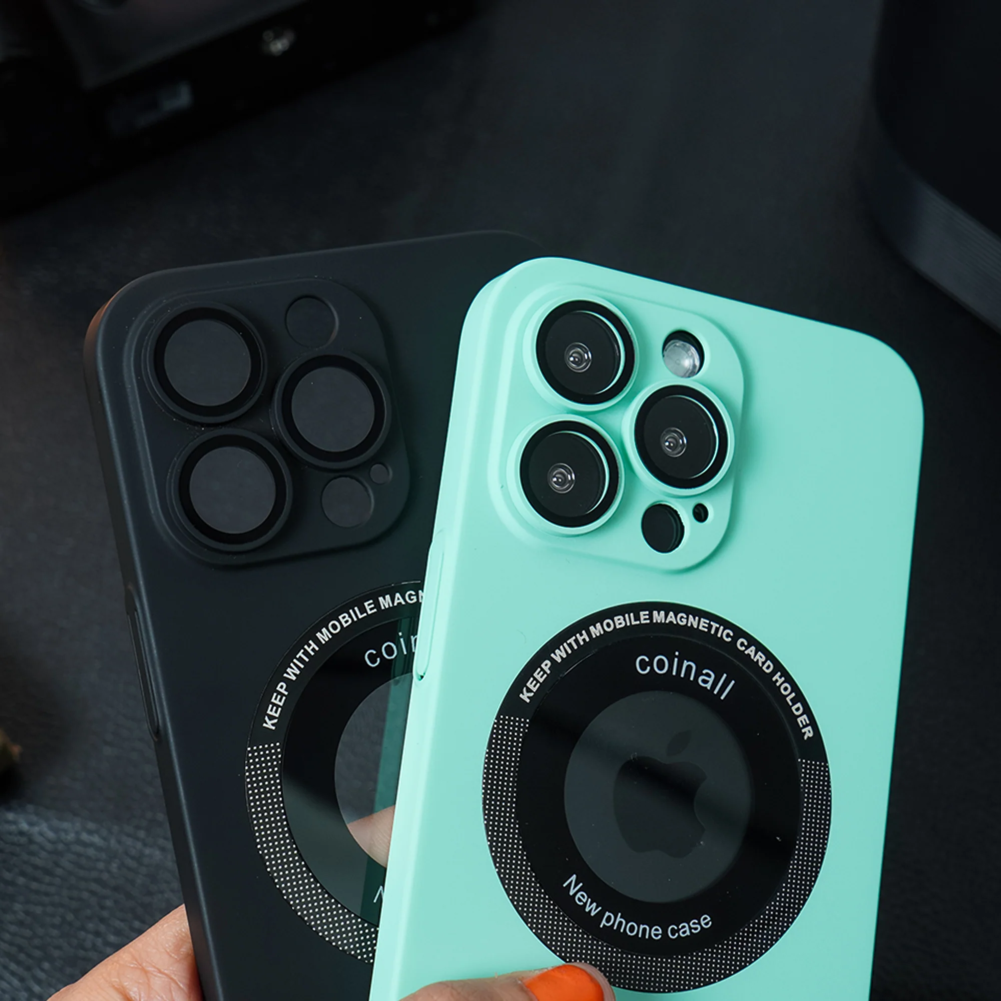 iPhone 14 Pro Frosted Magnetic Holder Case - Image 5