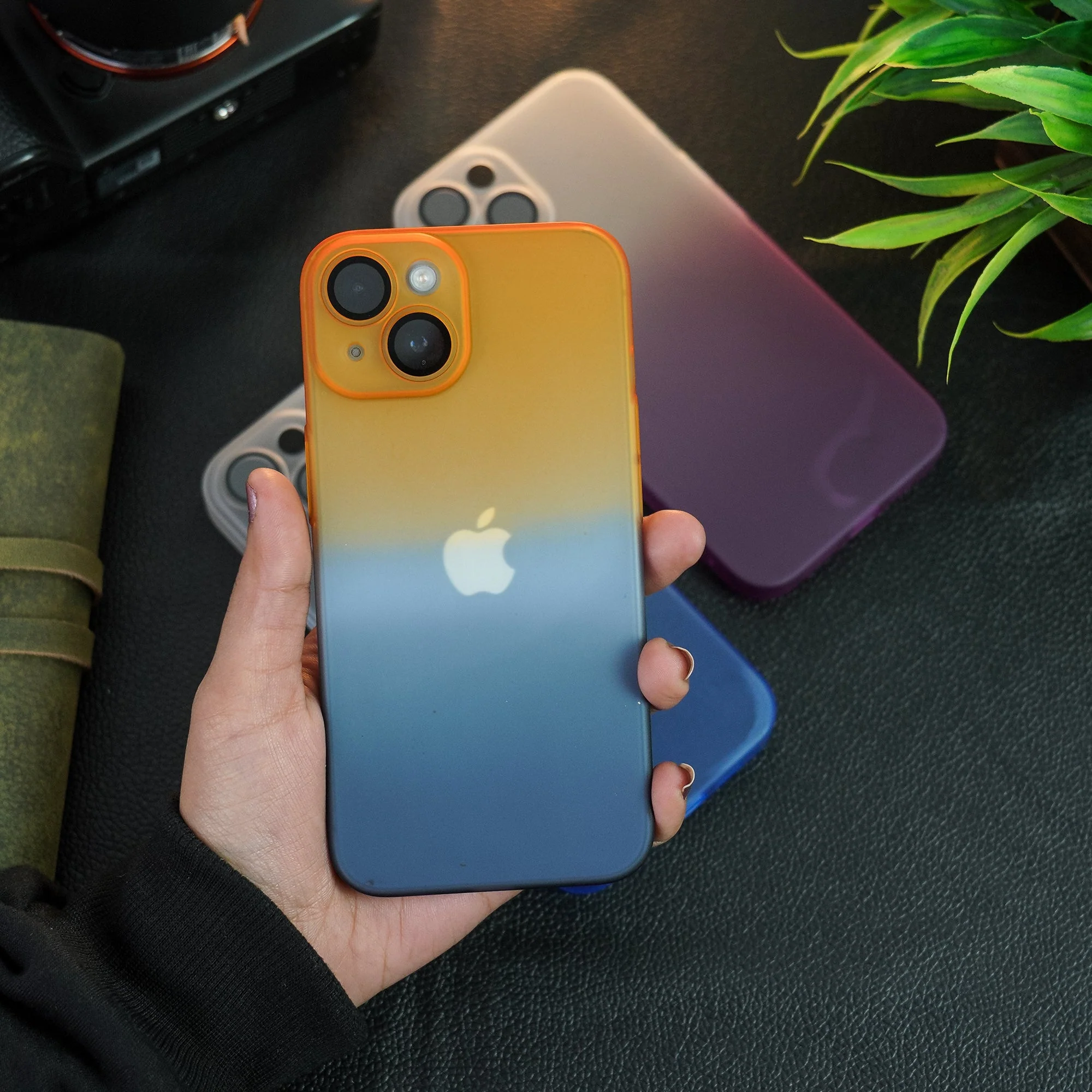 iPhone 14 Pro Frosted Matte Gradient Back Case - Image 3
