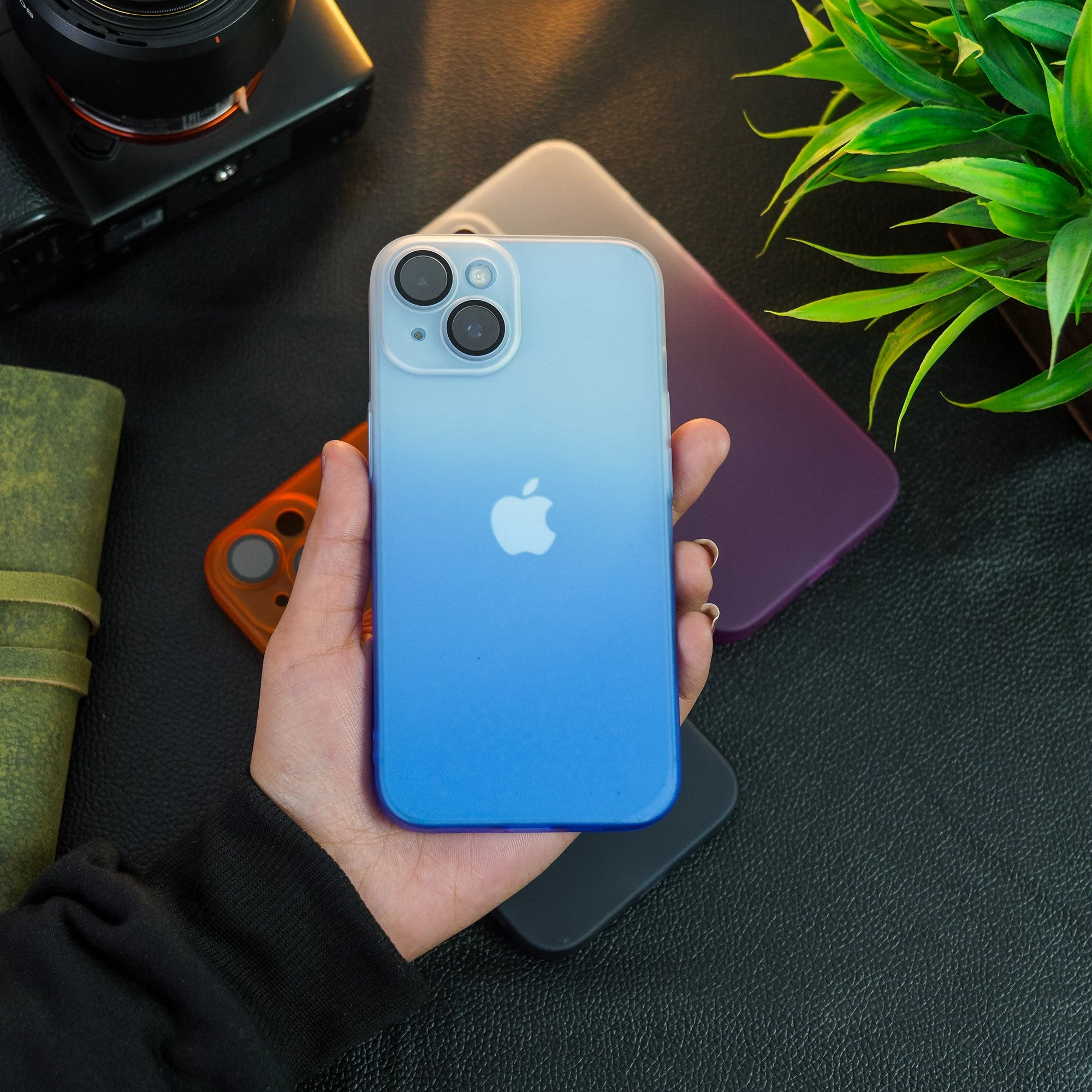 iPhone 14 Pro Frosted Matte Gradient Back Case - Image 5