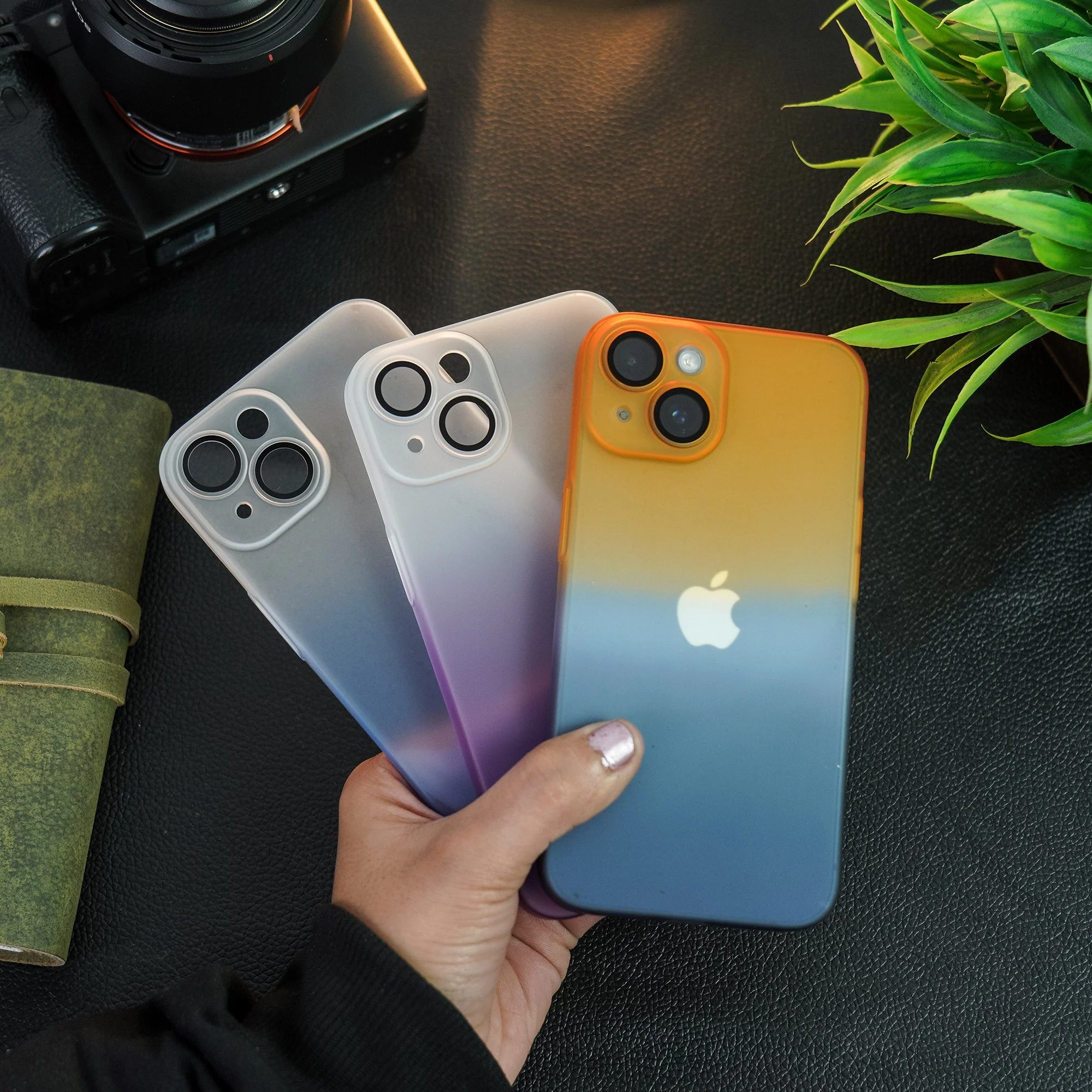 iPhone 14 Pro Frosted Matte Gradient Back Case - Image 6