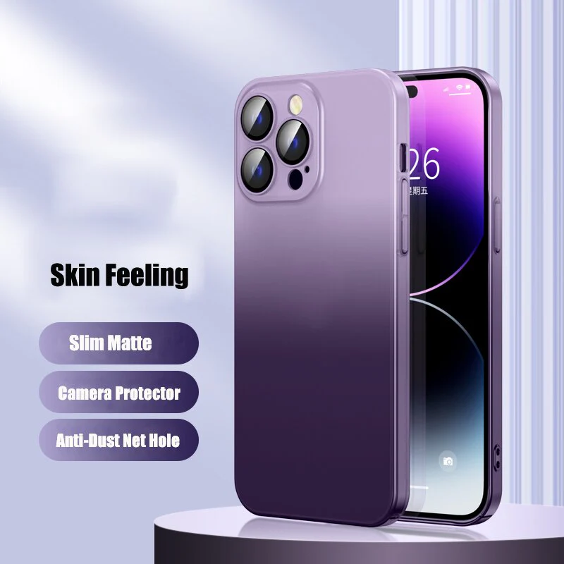 iPhone 14 Pro Frosted Matte Gradient Back Case - Image 7
