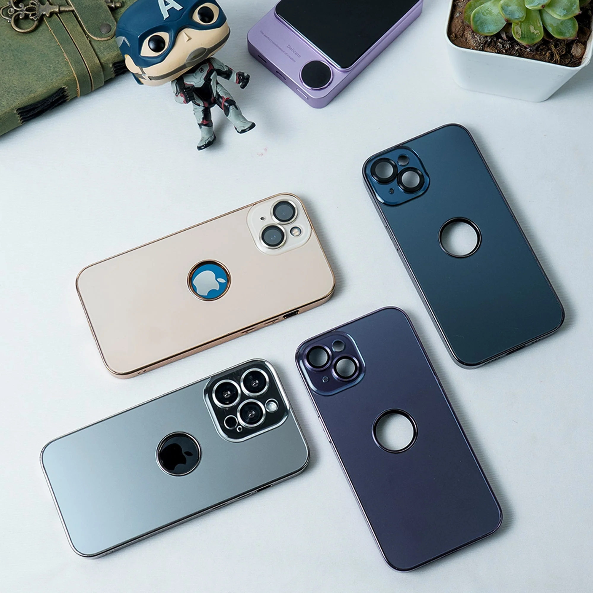 iPhone 14 Pro luxury Logo Cut Back Case - Image 3