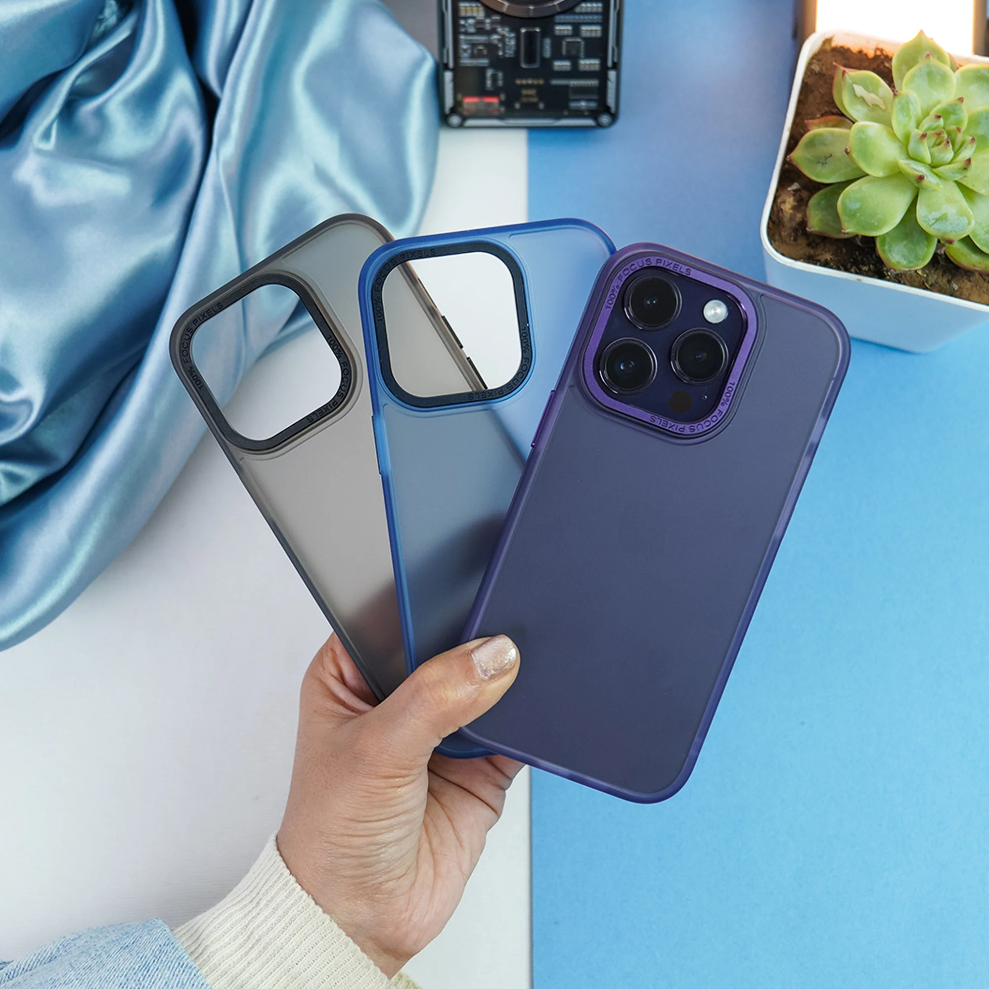 iPhone 14 Pro Max Frosted Shockproof Matte Case - Image 5