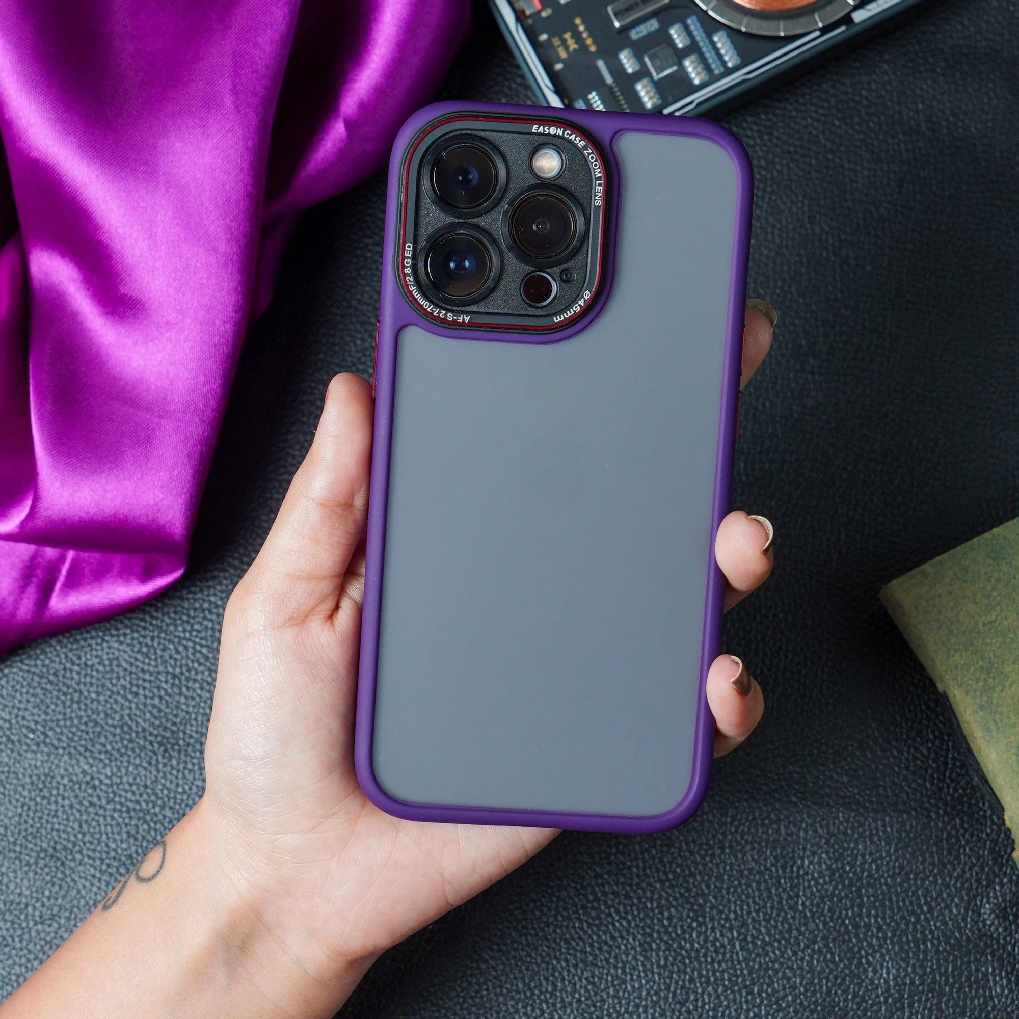 iPhone 14 Pro Max Luxury Matte Shockproof Armor Case - Image 6