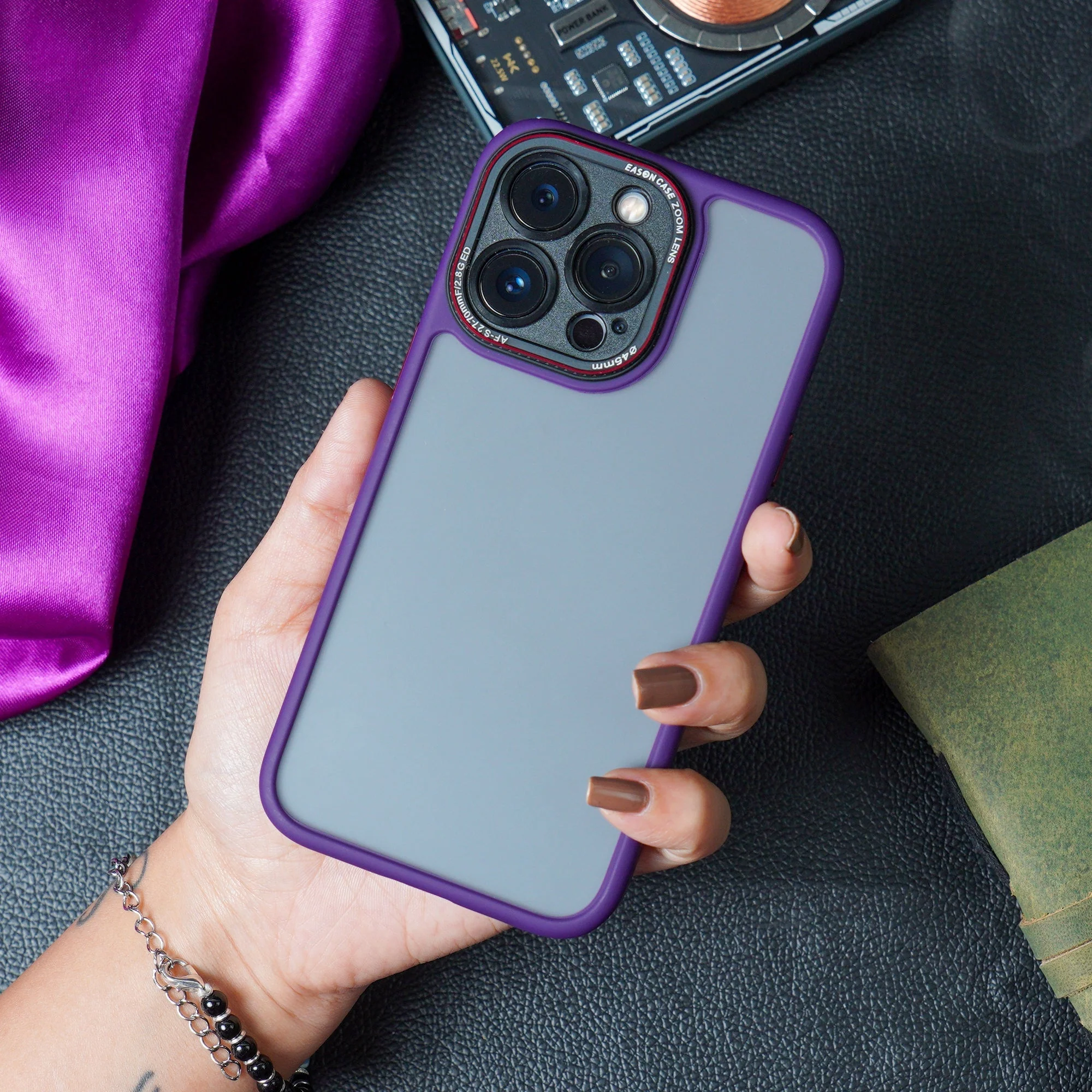 iPhone 14 Pro Max Luxury Matte Shockproof Armor Case - Image 7