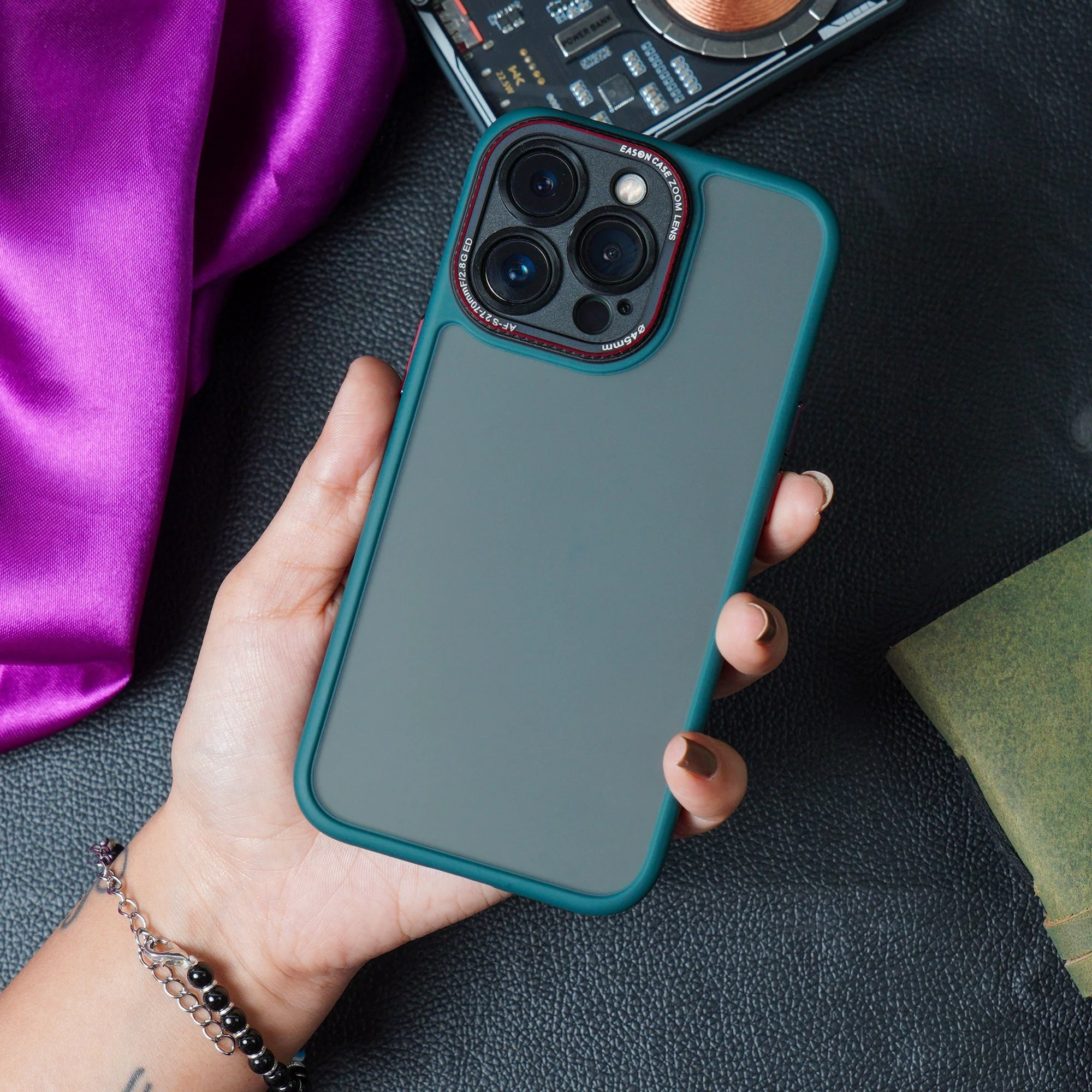 iPhone 14 Pro Max Luxury Matte Shockproof Armor Case - Image 8