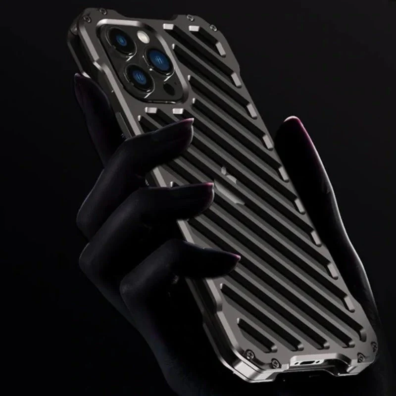 iPhone 14 R-Just Aluminium Alloy Grill Case - Image 4
