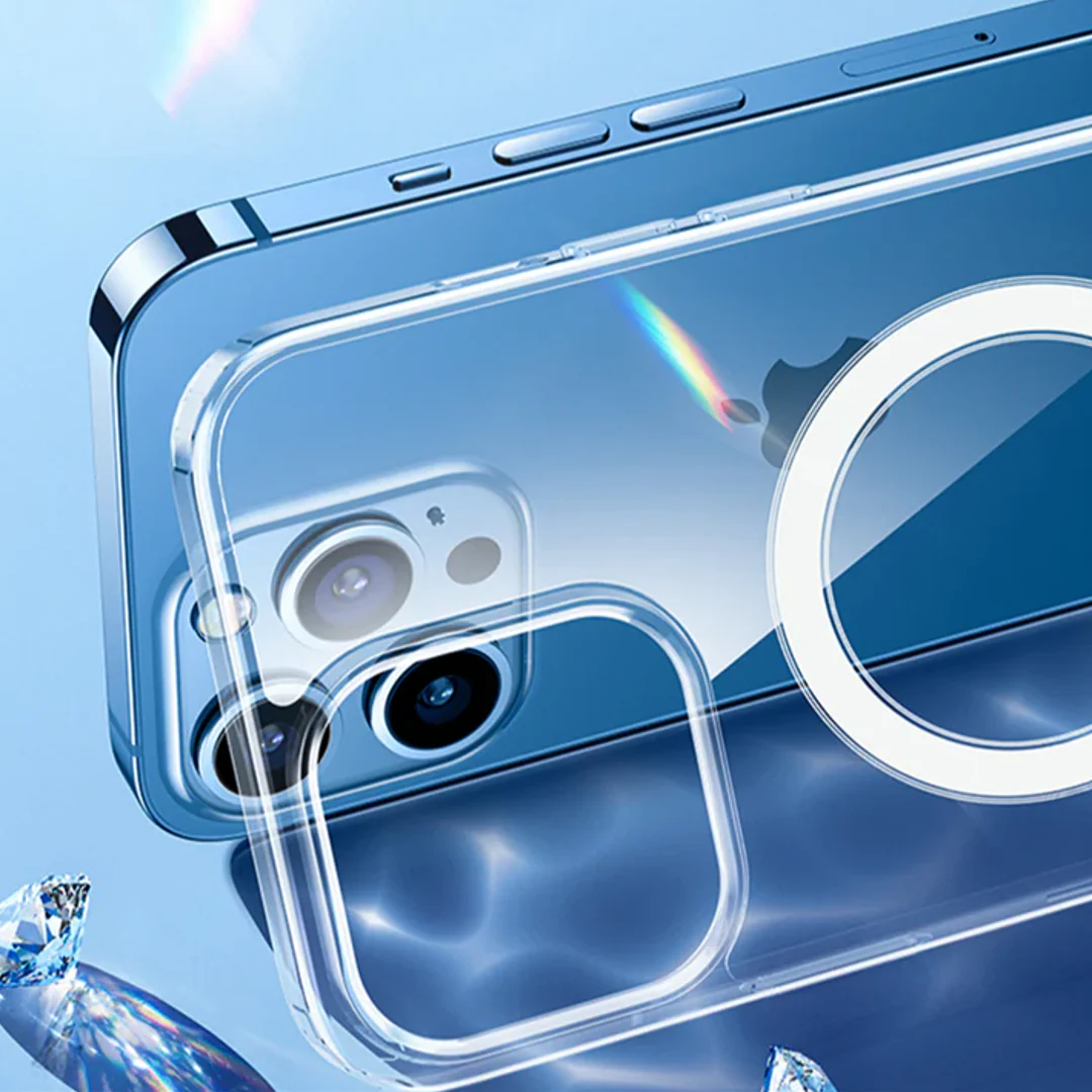 iPhone 14 Series - Anti-Knock TPU Transparent Magsafe Case - Image 5