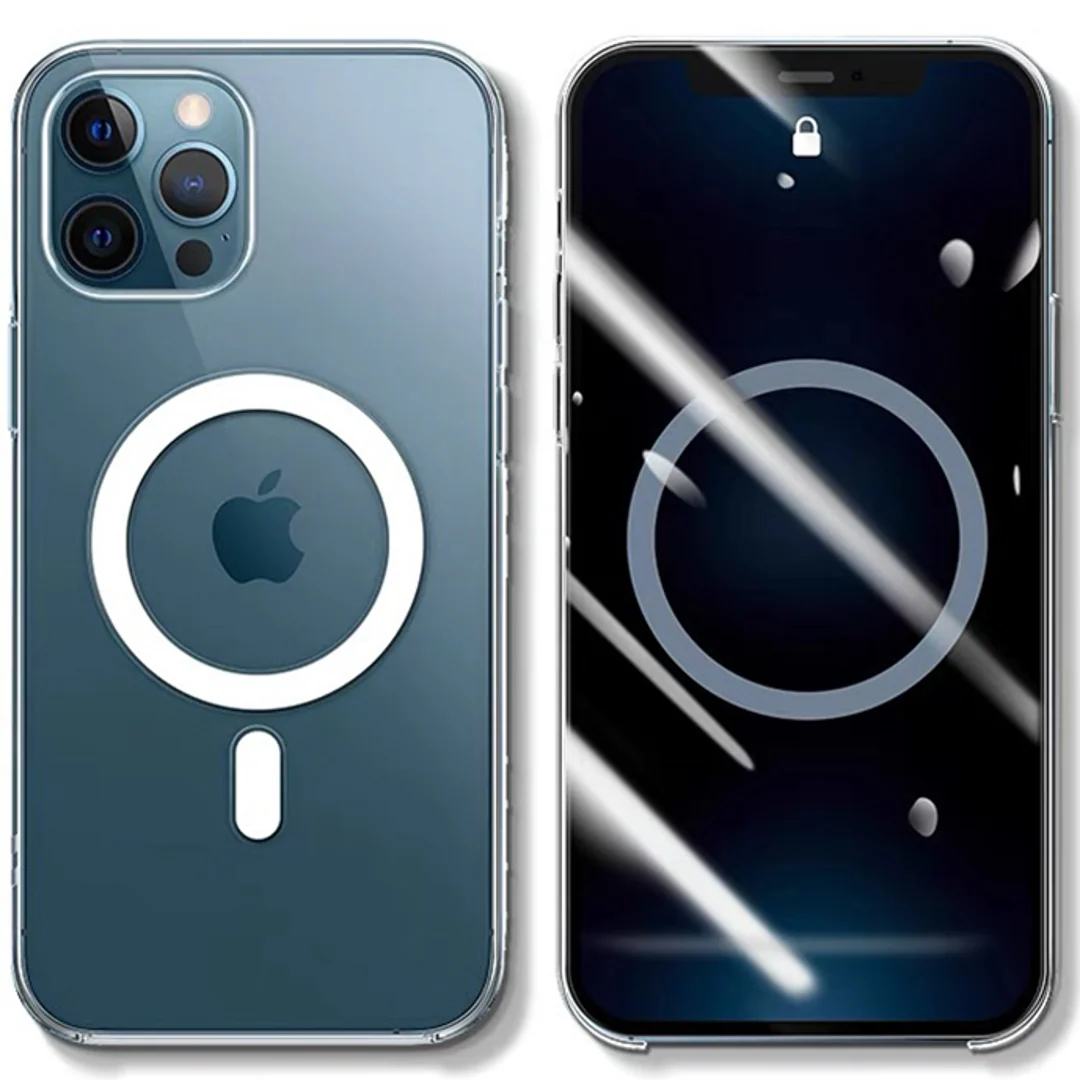 iPhone 14 Series - Anti-Knock TPU Transparent Magsafe Case - Image 7