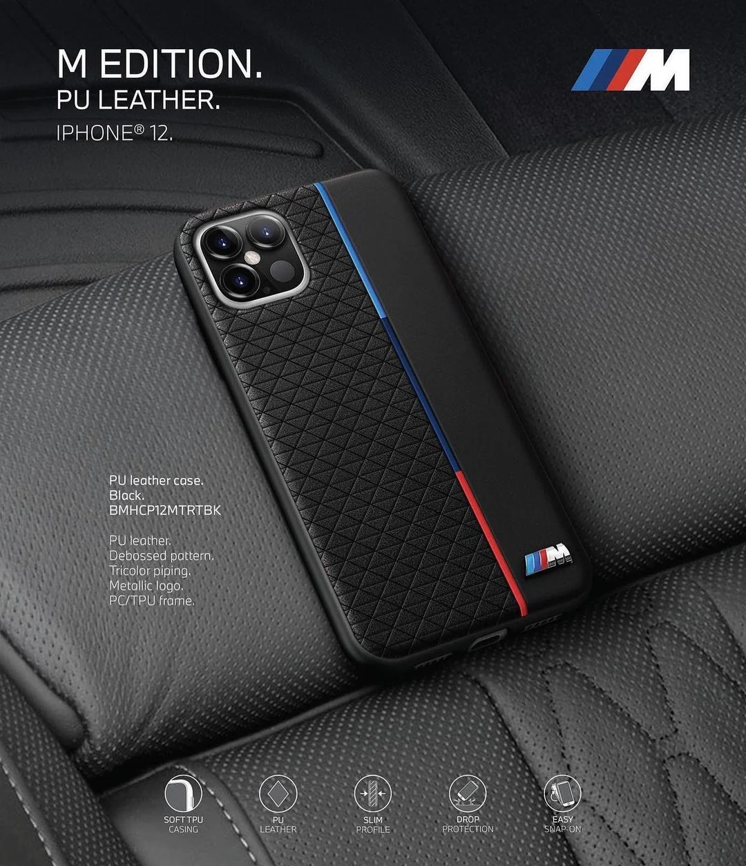 iPhone 14 Series - Embossed Triangle Textured Soft TPU Case - Image 8
