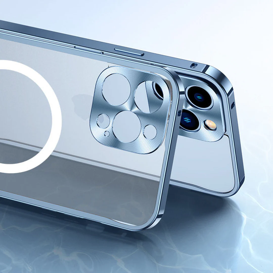 iPhone 14 Series Frosted Glass Magsafe Edition Magnetic Bumper Case - Image 8