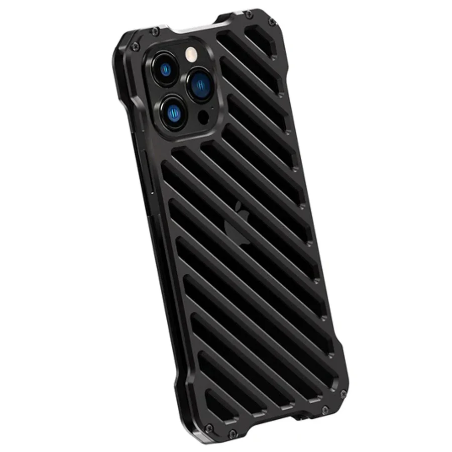 iPhone 14 Series R-Just Aluminium Alloy Grill Case - Image 3