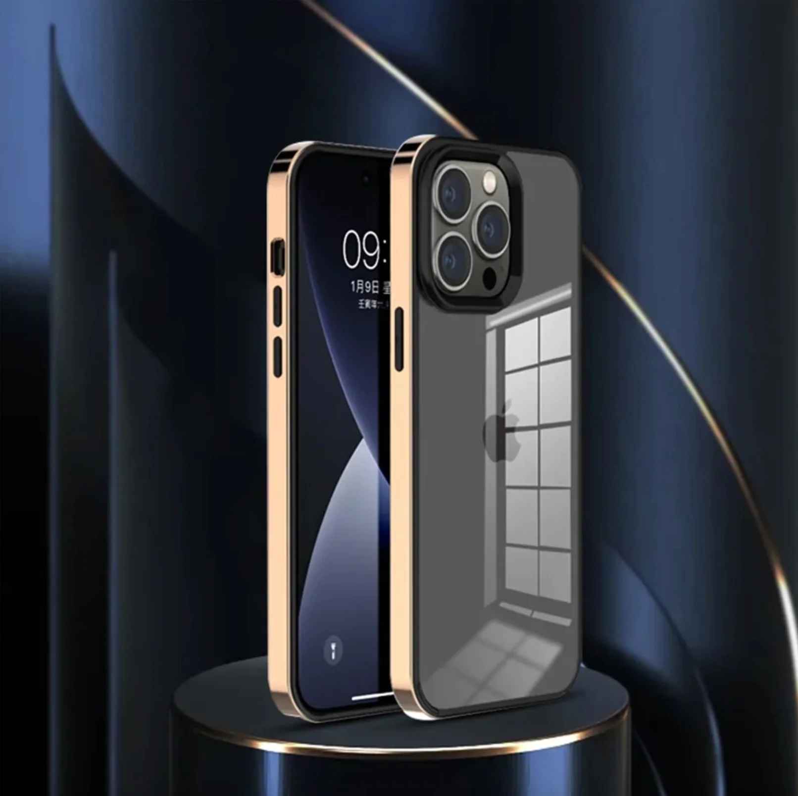 Square Plating Frame Clear Case - iPhone - Image 11