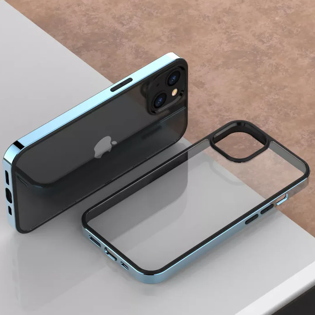 Square Plating Frame Clear Case - iPhone - Image 4