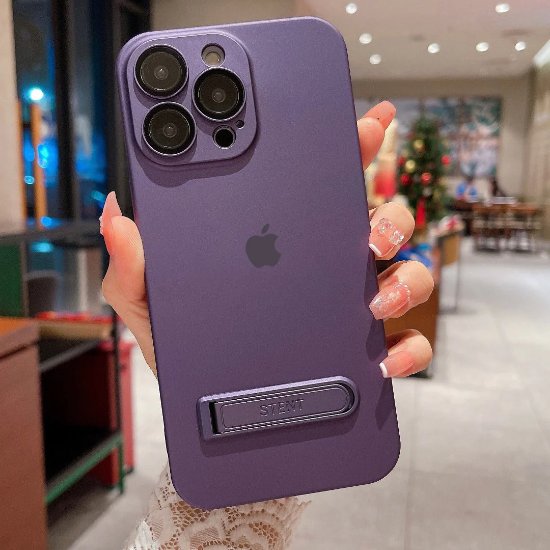 iPhone 14 Series Ultra Thin Matte Kickstand Case - Image 10