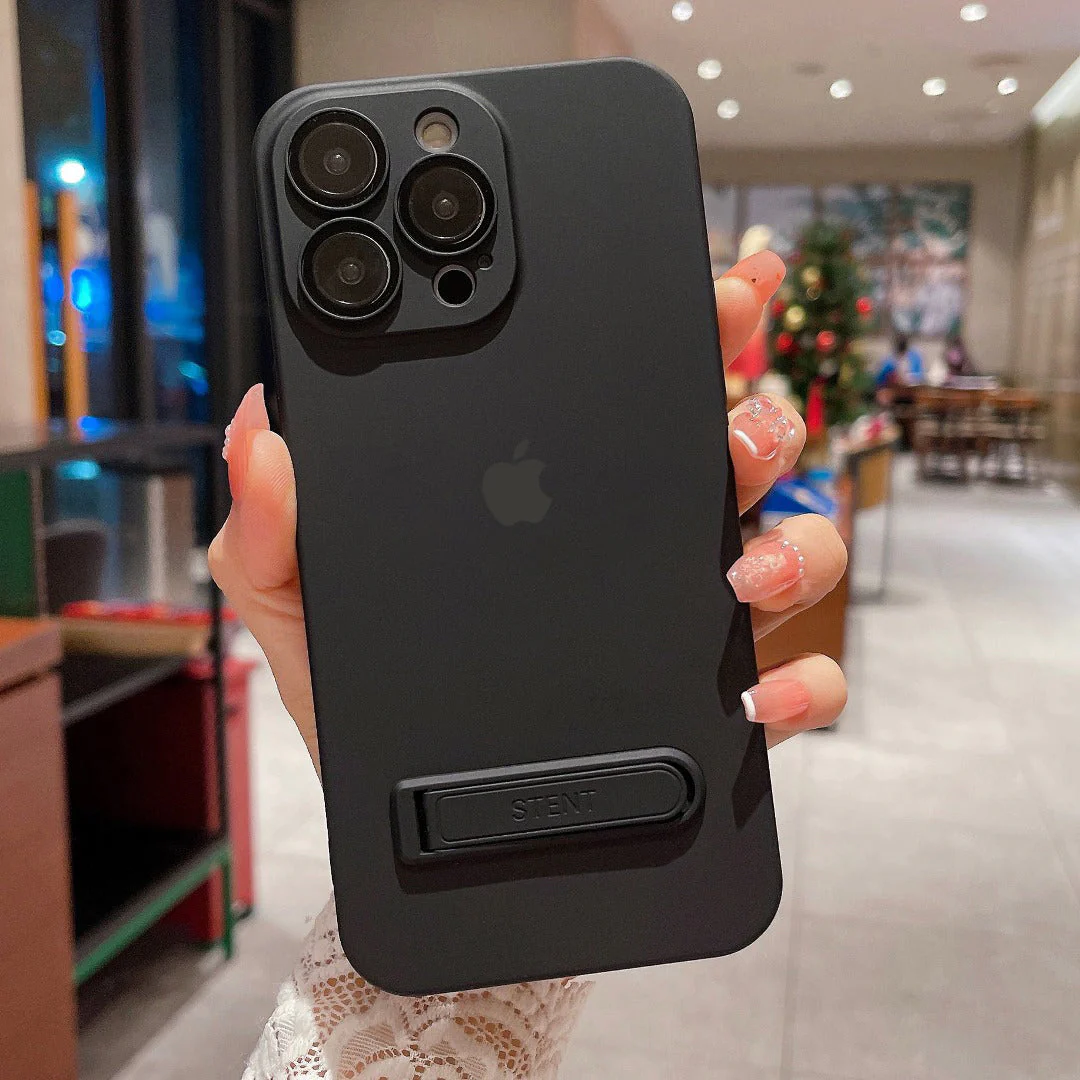iPhone 14 Series Ultra Thin Matte Kickstand Case - Image 5