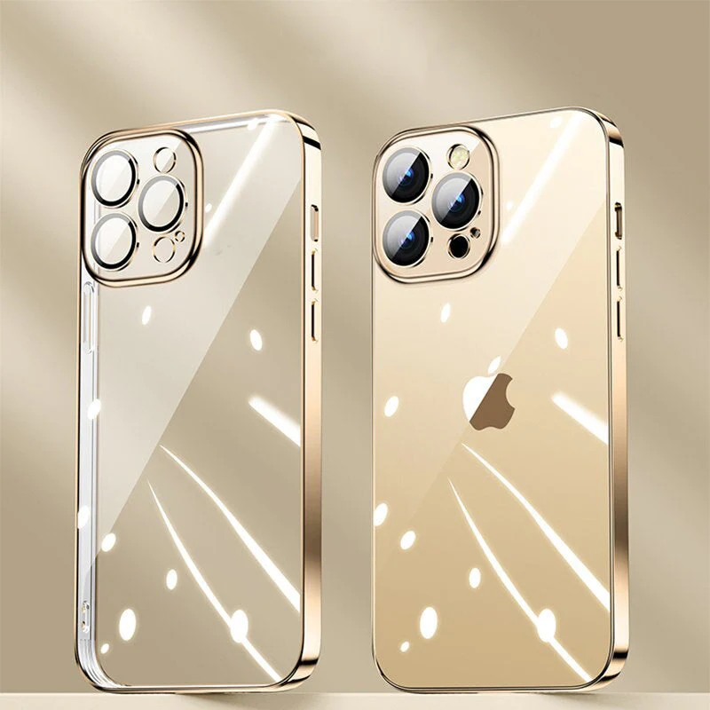 iPhone 14 Transparent Plating Camera Protection Case - Image 3