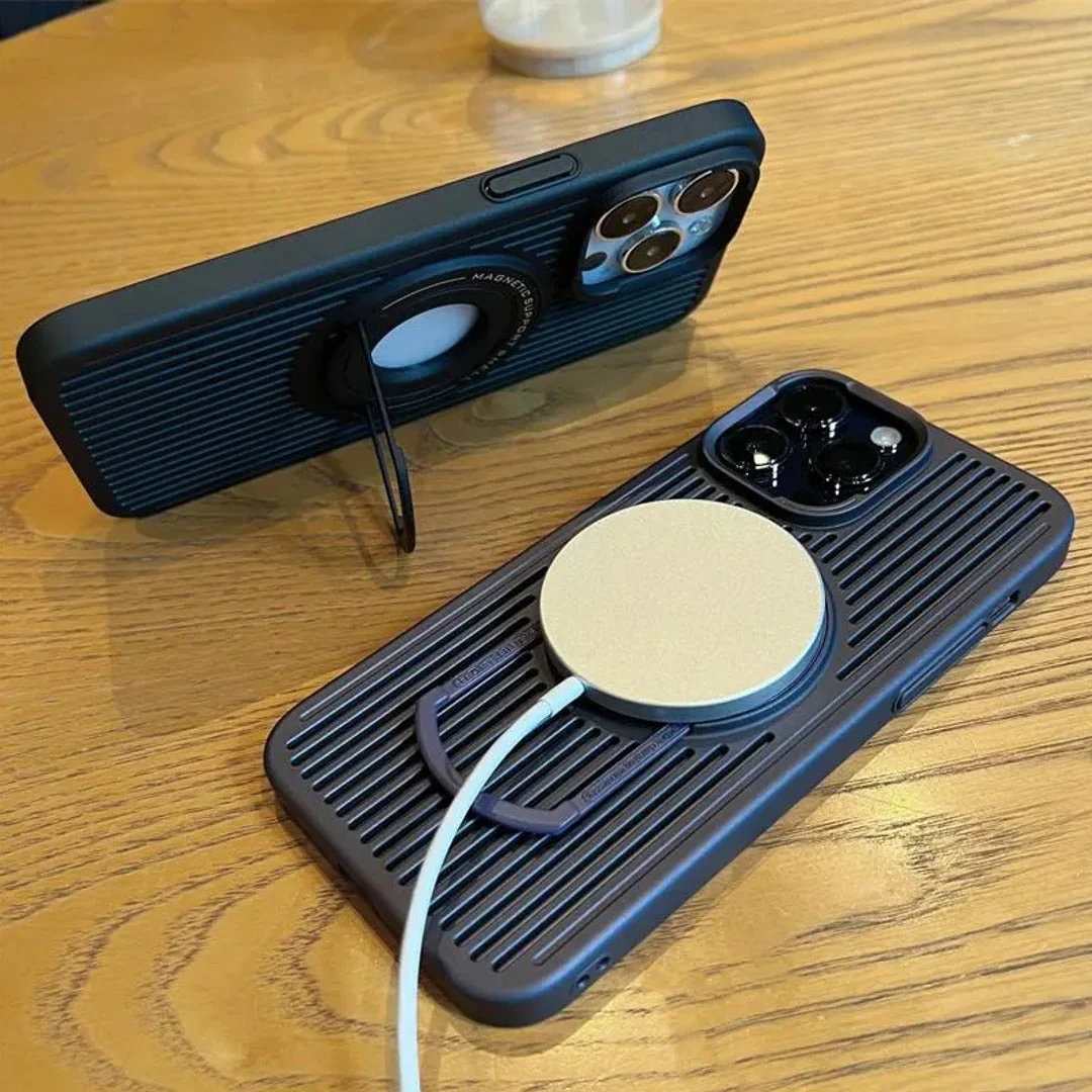 iPhone 15 Series Airflow Magsafe Case with Stand - Image 5