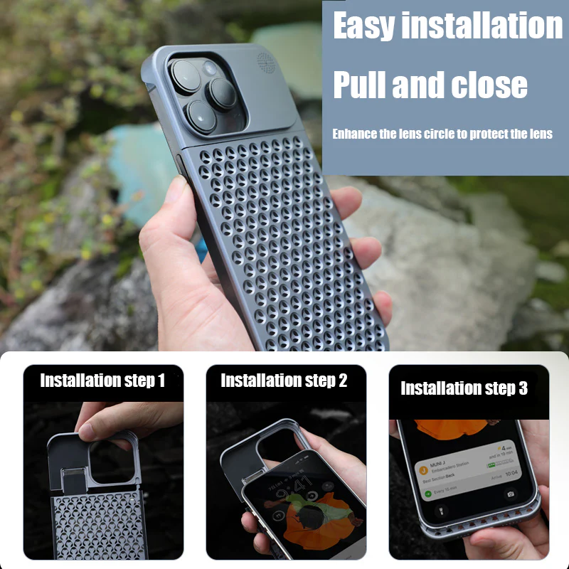 iPhone 16 Series Aero Mesh® Metallic Hybrid Case - Image 6