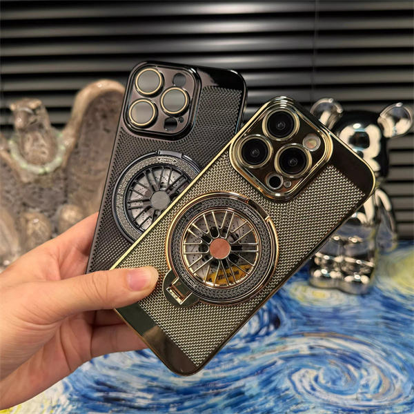 iPhone 16 Series Brilliant Spin Rotating Wheel Stand Case - Image 2