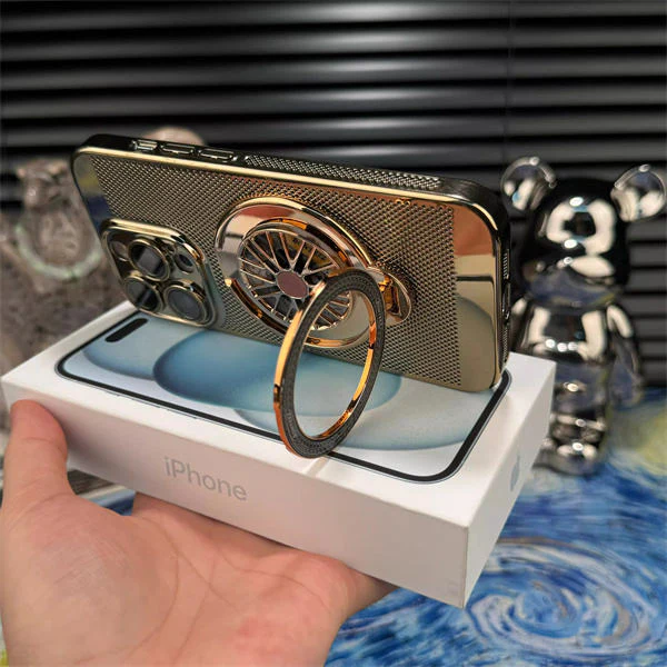 iPhone 16 Series Brilliant Spin Rotating Wheel Stand Case - Image 3
