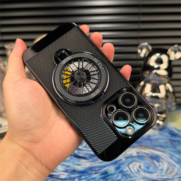 iPhone 16 Series Brilliant Spin Rotating Wheel Stand Case - Image 5