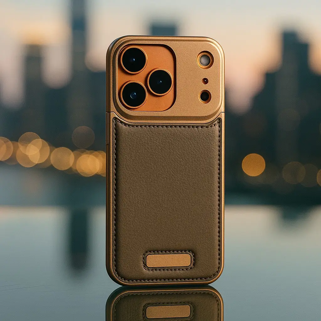iPhone 17 Series Aero Flex Premium Metallic Leather Case - Image 2